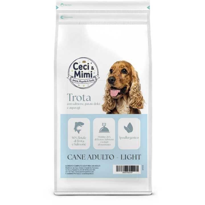 Ceci & Mimi Dog - Grain Free Adult Light Trota, Salmone, Patate Dolci & Asparagi 12 Kg.