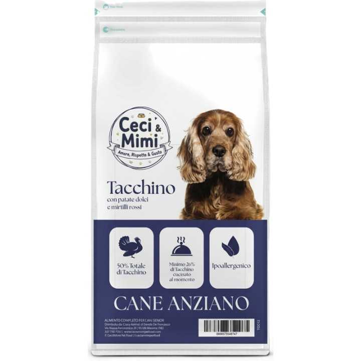 Ceci & Mimi Dog - Grain Free Senior Tacchino, Patate Dolci & Mirtilli Rossi 2 Kg.