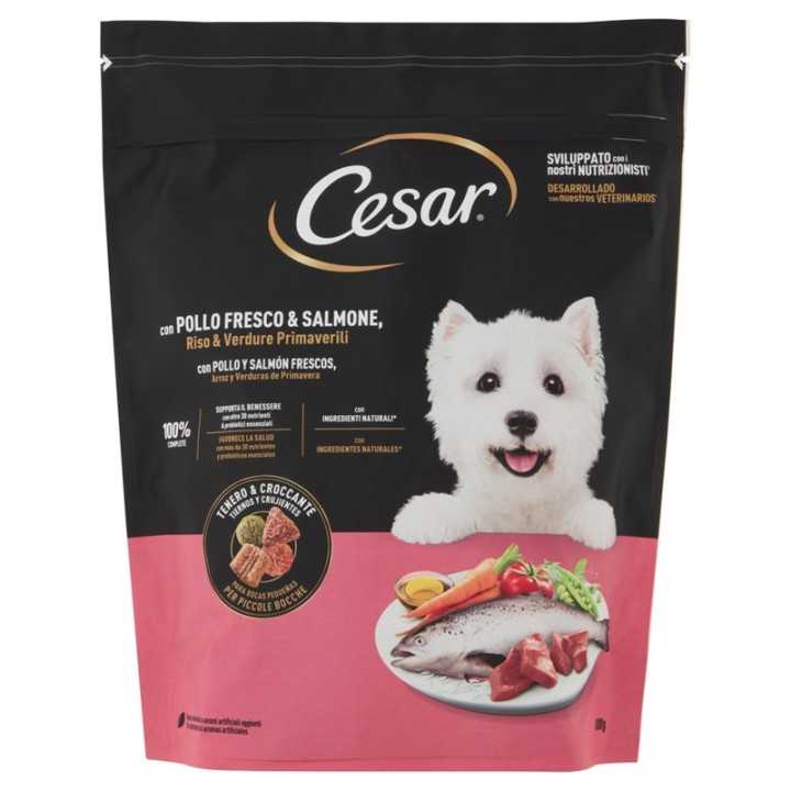 Cesar Adult Pollo, Salmone & Verdure 800 Gr.