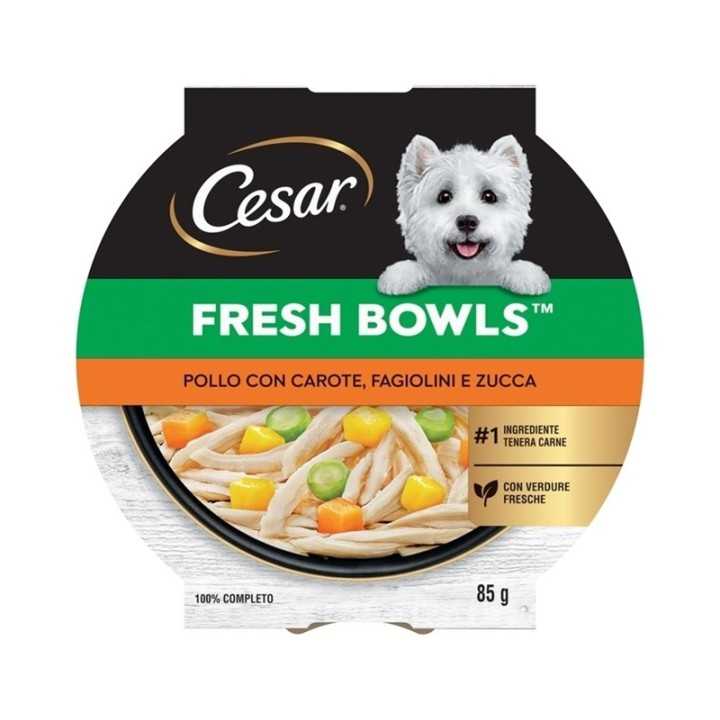 Cesar Fresh Bowls Pollo & Carote, Fagiolini & Zucca 85 Gr.
