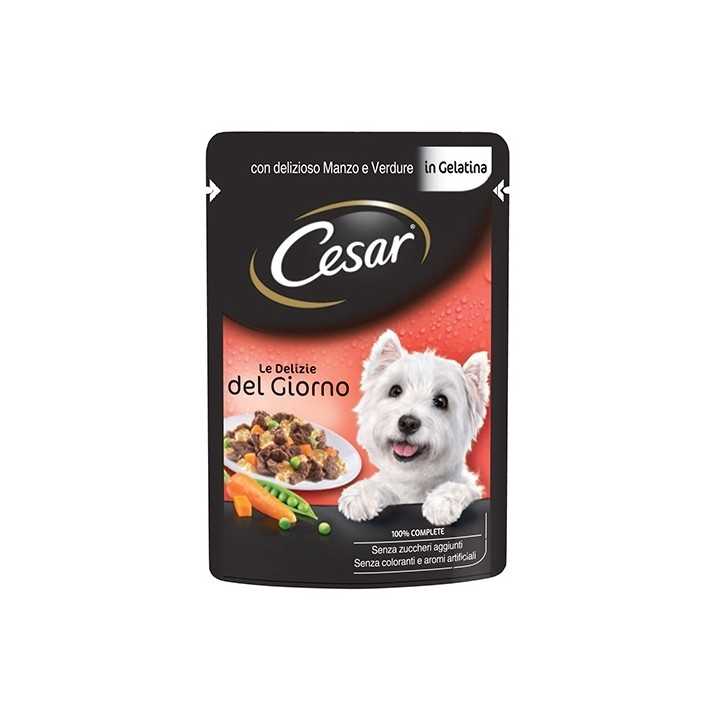Cesar Le Delizie Del Giorno Manzo & Verdure In Salsa 100 Gr.