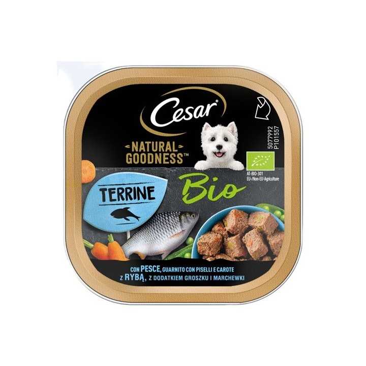 Cesar Natural Goodness Pesce, Piselli & Carote 100 Gr.