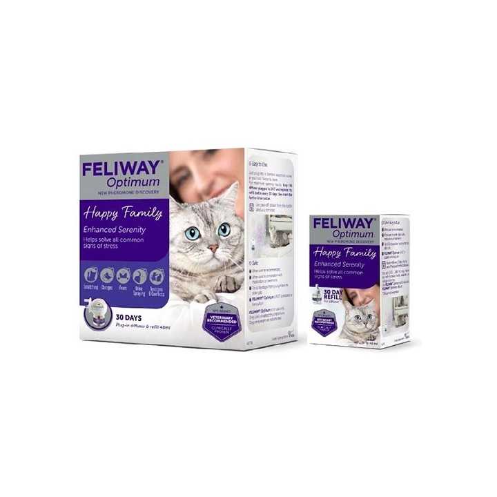 Ceva Feliway Optimum Ricarica Per Diffusore 48 Ml. (1 Mese)