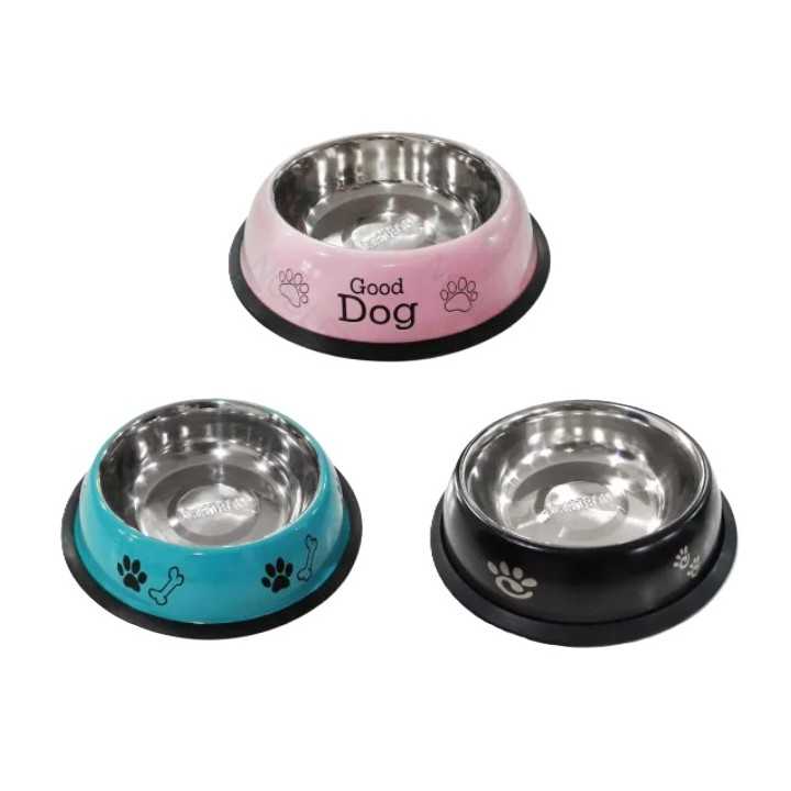 Ciotola Antiscivolo In Acciaio Inox Colorata 0,71 Lt.