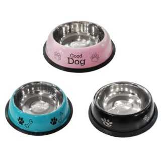 Ciotola Antiscivolo In Acciaio Inox Colorata 2,5 Lt.