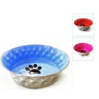 Ciotola Diamond Antiscivolo In Acciaio Inox 0,8 Lt.