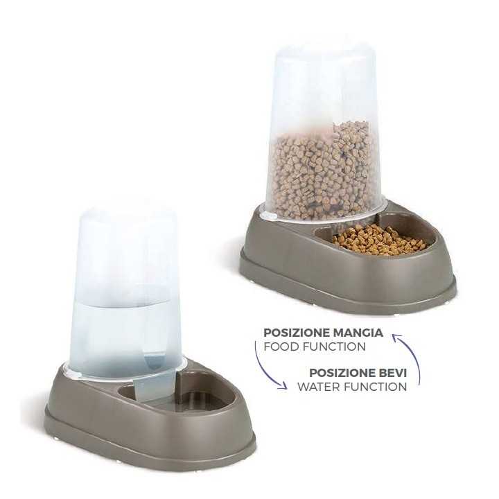 Ciotola Dispenser Mangia & Bevi (29 X 22 X 30 Cm.) 2,5 Lt.