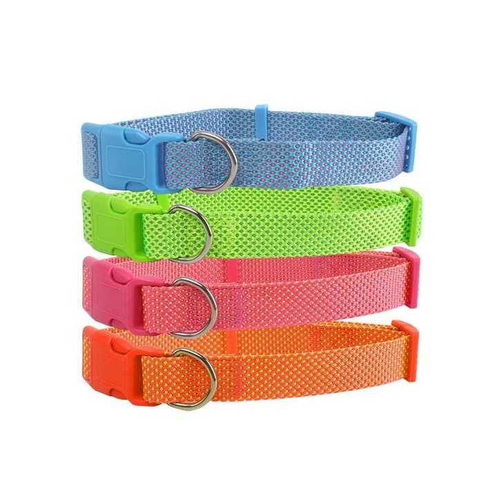 Collare In Nylon Tinta Unita (1,5 X 25-40 Cm.)