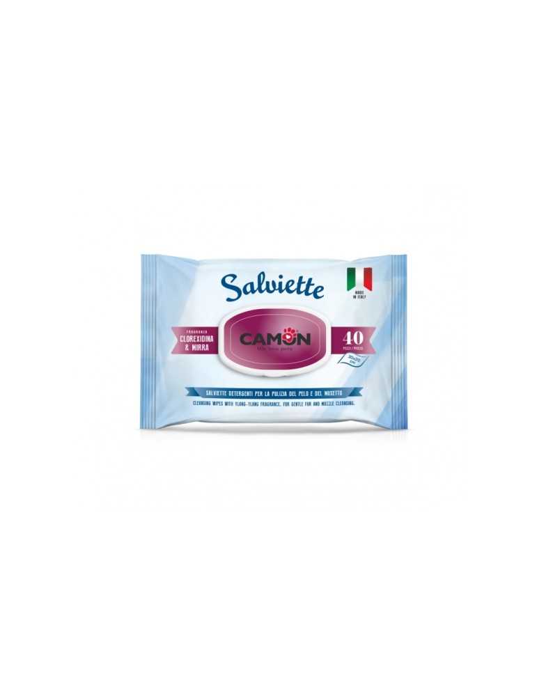 Camon Salviette Detergenti Igienizzanti Alla Mirra & Clorexidina 40 Pz.