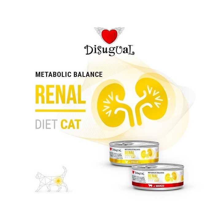 Disugual Diet Cat Renal Manzo 85 Gr.