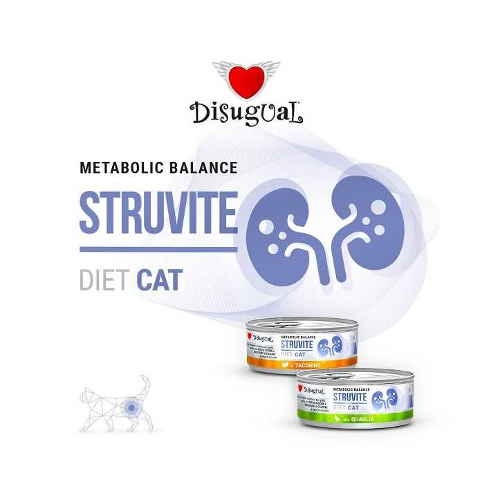 Disugual Diet Cat Struvite Quaglia 85 Gr.