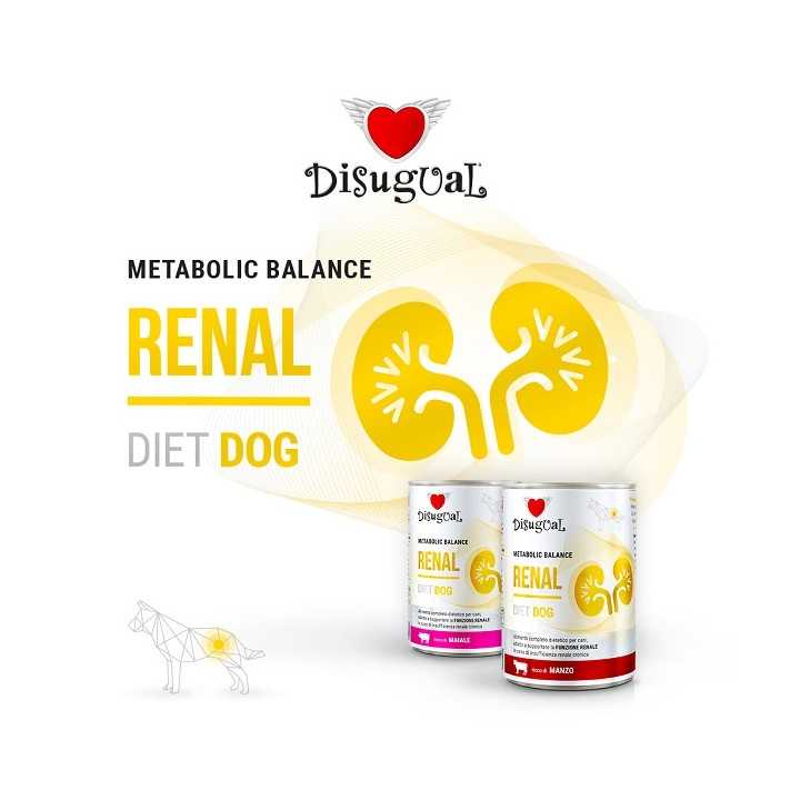 Disugual Diet Dog Renal Maiale 400 Gr.