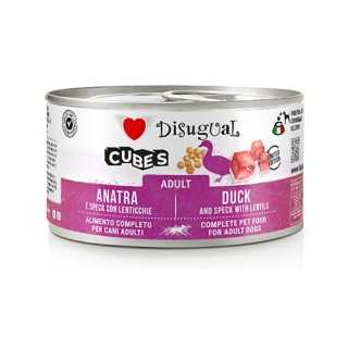 Disugual Dog Cubes Adult Anatra, Speck & Lenticchie 150 Gr.