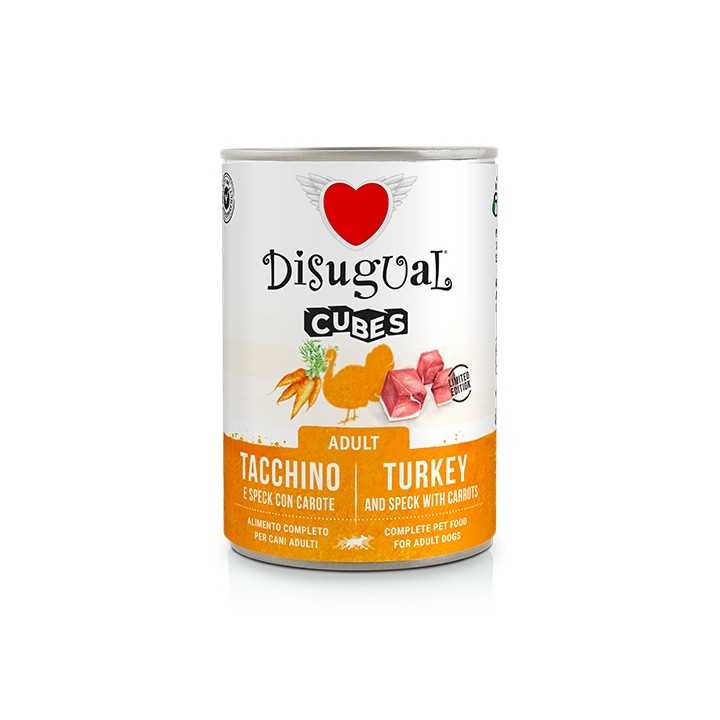 Disugual Dog Cubes Adult Anatra, Speck & Lenticchie 400 Gr.