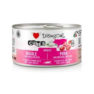 Disugual Dog Cubes Adult Maiale, Bresaola & Riso 150 Gr.