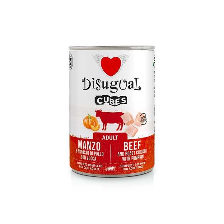 Disugual Dog Cubes Adult Manzo, Arrosto Di Pollo & Zucca 400 Gr.