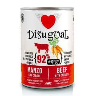 Disugual Dog Vegetable Manzo & Carote 400 Gr.
