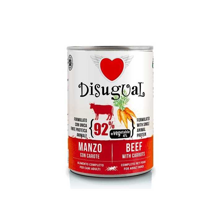 Disugual Dog Vegetable Manzo & Carote 400 Gr.