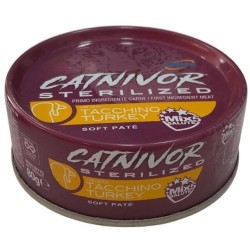 Catnivor Soft Pate' Sterilized Tacchino 80 Gr.