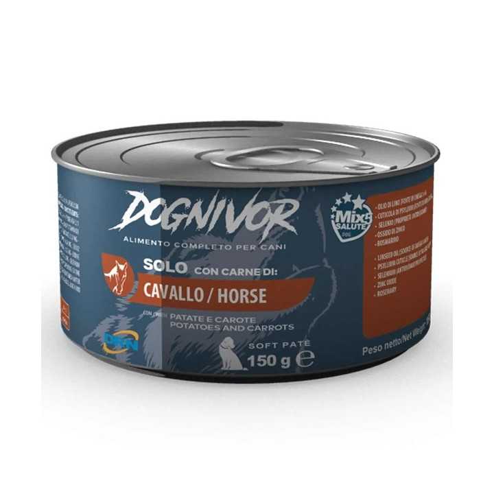 Dognivor Adult Cavallo, Patate & Carote 150 Gr.