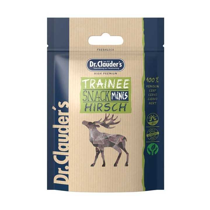 Dr Clauder'S Trainee Snack Mini Cubetti 100% Cervo 50 Gr.