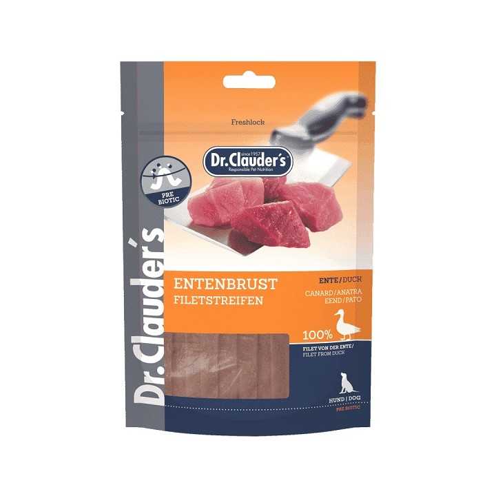 Dr Clauder'S Trainee Snack Strisce Di Filetto 100% Anatra 80 Gr.