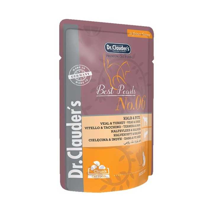 Dr.Clauder'S Cat Premium Vitello & Tacchino In Salsa 100 Gr.