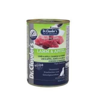 Dr.Clauder'S Dog Selected Meat Agnello & Mela 800 Gr.