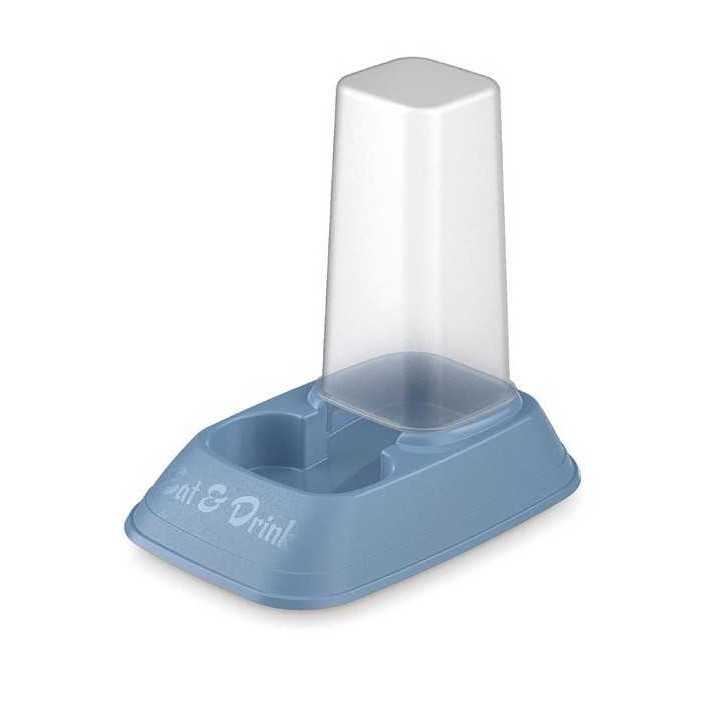 Eat & Drink Mini Distributore Acqua & Cibo (20 X 13,5 X 19 Cm. / 700 Ml.)