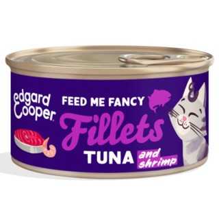 Edgard&Cooper Cat Adult Filetti Tonno & Gamberetti 70 Gr.