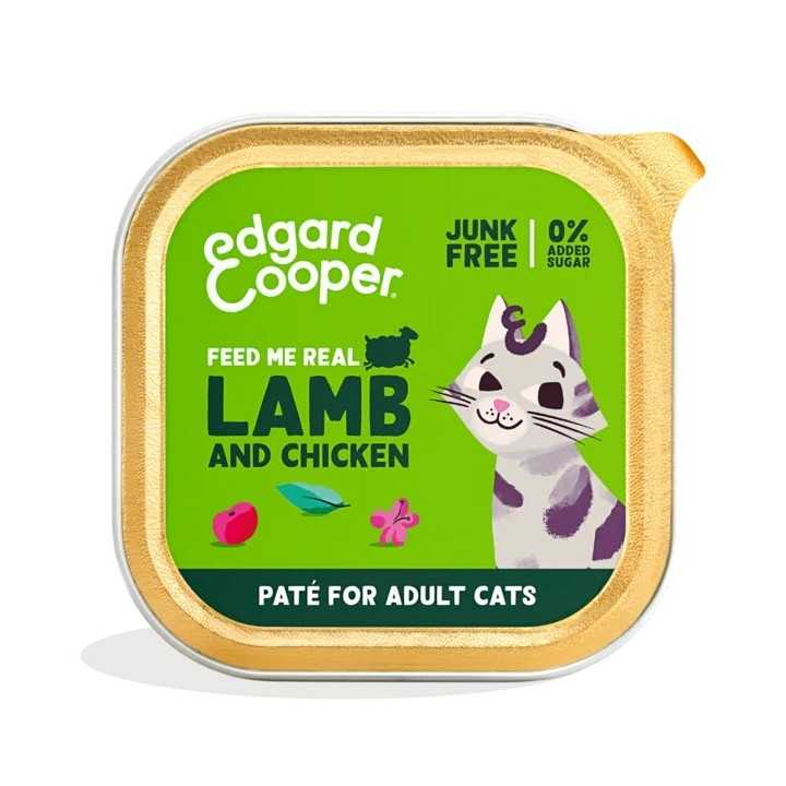 Edgard&Cooper Cat Adult Pate' Agnello & Pollo 85 Gr.