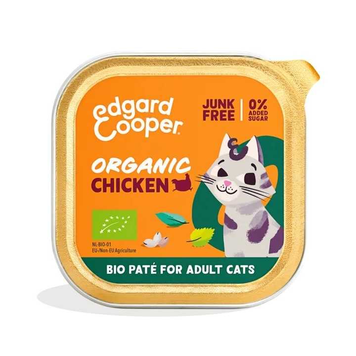 Edgard&Cooper Cat Adult Pate' Organic Pollo 85 Gr.