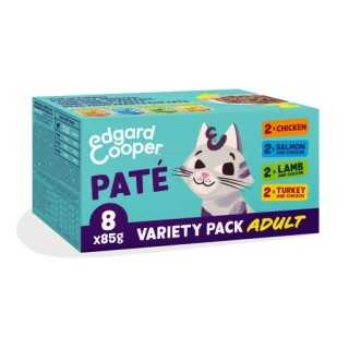 Edgard&Cooper Cat Adult Pate' Variety Pack Multipack (8 X 85 Gr.)