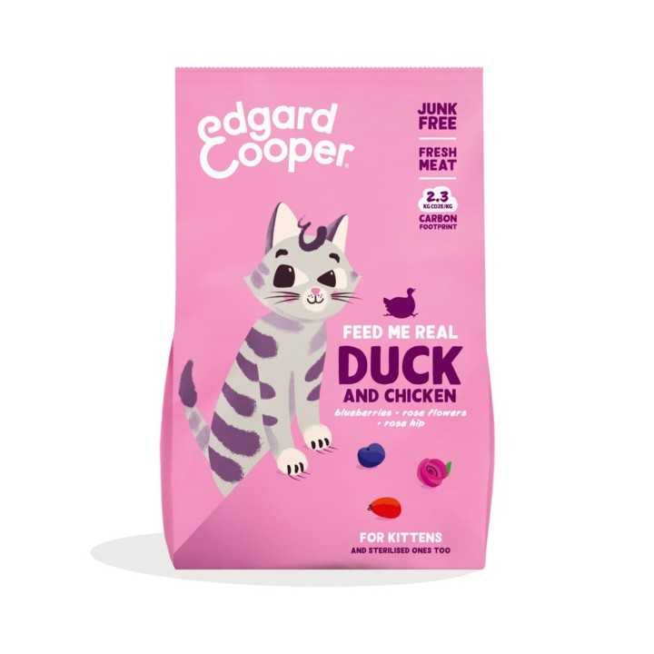 Edgard&Cooper Cat Kitten Anatra & Pollo 2 Kg.