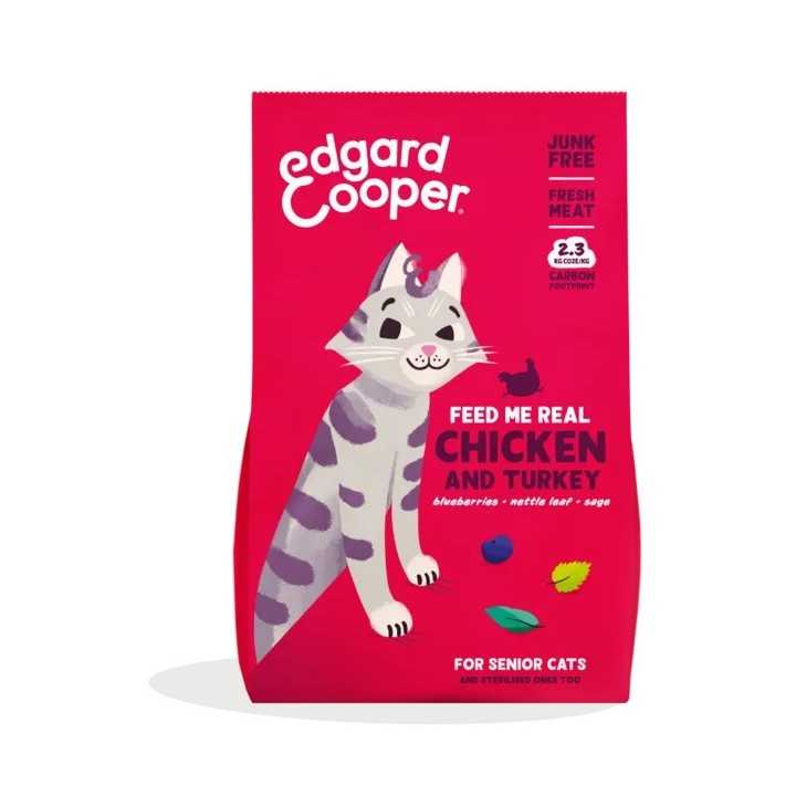 Edgard&Cooper Cat Senior Tacchino & Pollo 2 Kg.