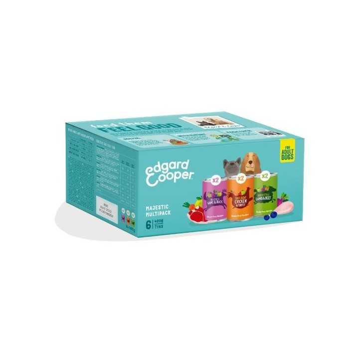 Edgard&Cooper Dog Adult Multipack (6 X 400 Gr.)