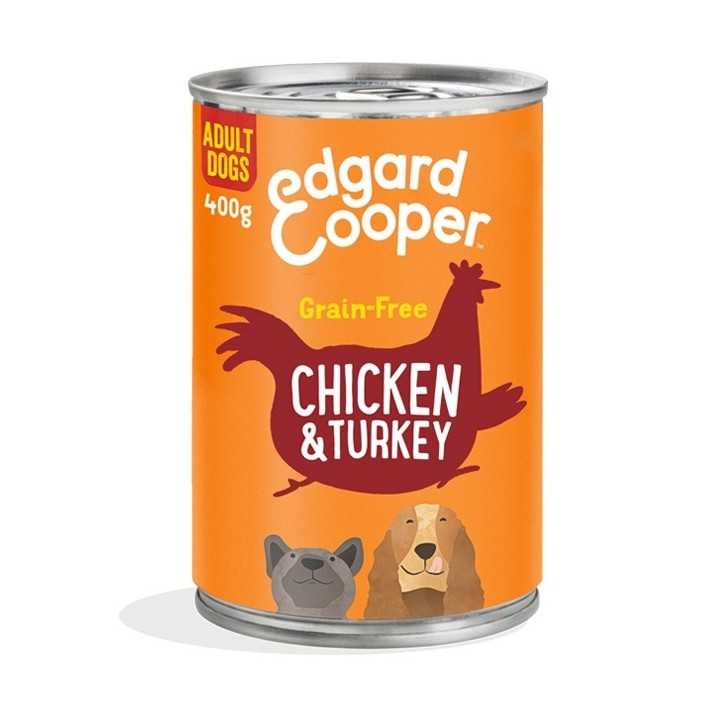 Edgard&Cooper Dog Adult Pollo & Tacchino 400 Gr.
