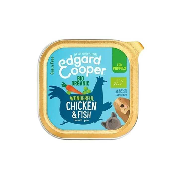 Edgard&Cooper Dog Bio Puppy Pollo & Pesce 100 Gr.