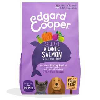 Edgard&Cooper Dog Puppy All Breeds Salmone & Tacchino 7 Kg.