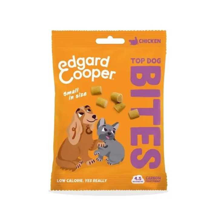 Edgard&Cooper Dog Snack Top Bites Pollo Tg. Small 50 Gr.