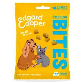 Edgard&Cooper Dog Snack Top Bites Tacchino Tg. Small 50 Gr.