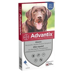 Elanco Advantix Spot-On Per Cani 25-40 Kg. 6 Pipette