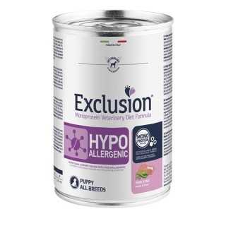 Exclusion Diet Hypoallergenic Puppy Maiale & Piselli 400 Gr.