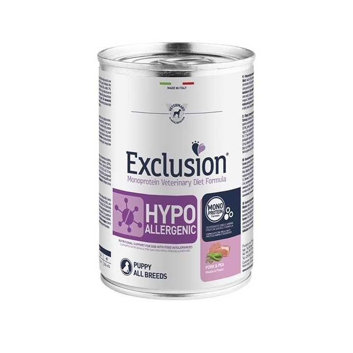 Exclusion Diet Hypoallergenic Puppy Maiale & Piselli 400 Gr.