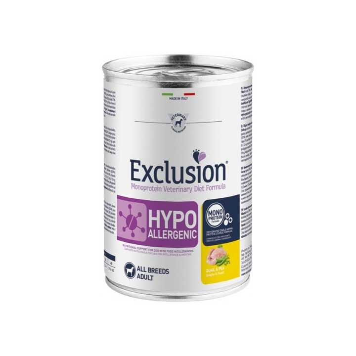 Exclusion Diet Hypoallergenic Quaglia & Piselli 400 Gr.