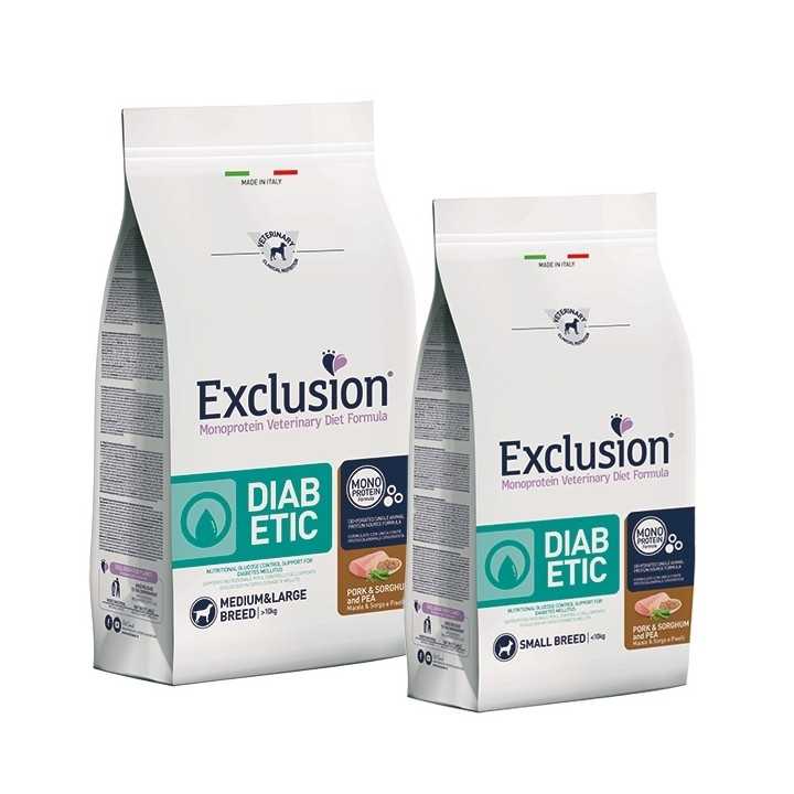 Exclusion Diet Medium/Large Diabetic Maiale & Riso 12 Kg.