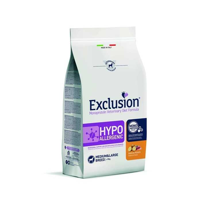 Exclusion Diet Medium/Large Hypoallergenic Anatra & Patate 12 Kg.