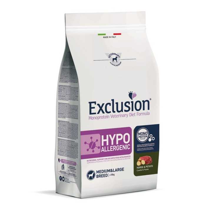 Exclusion Diet Medium/Large Hypoallergenic Cavallo & Patate 12 Kg.