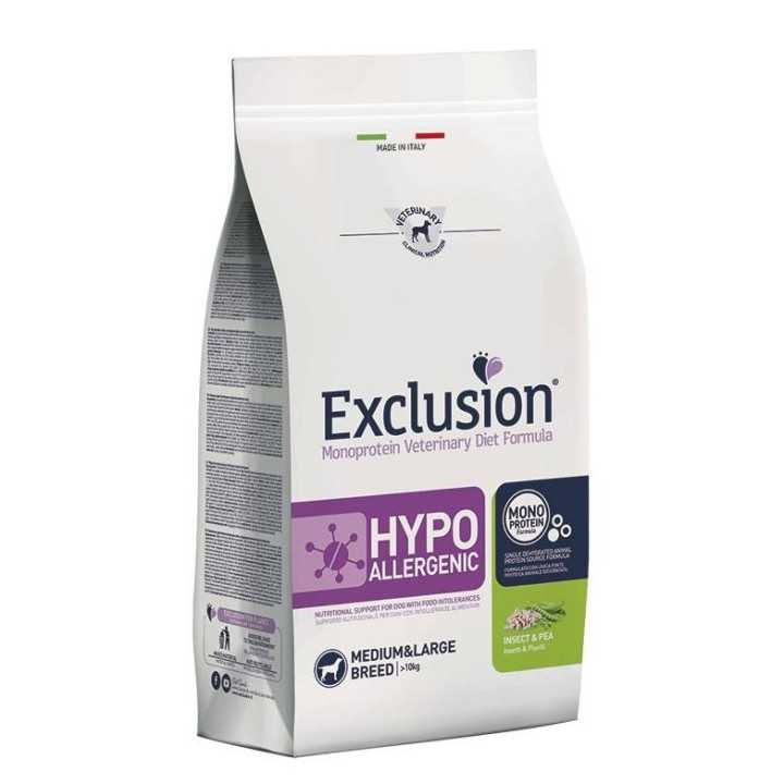 Exclusion Diet Medium/Large Hypoallergenic Insetti & Piselli 2 Kg.