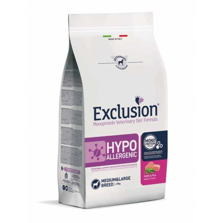 Exclusion Diet Medium/Large Hypoallergenic Maiale & Piselli 2 Kg.